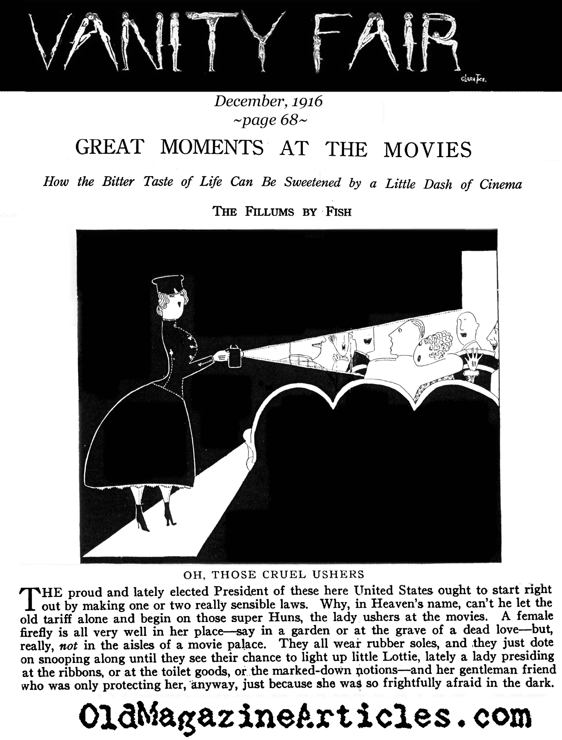 Movie Ushers (Vanity Fair, 1916)
